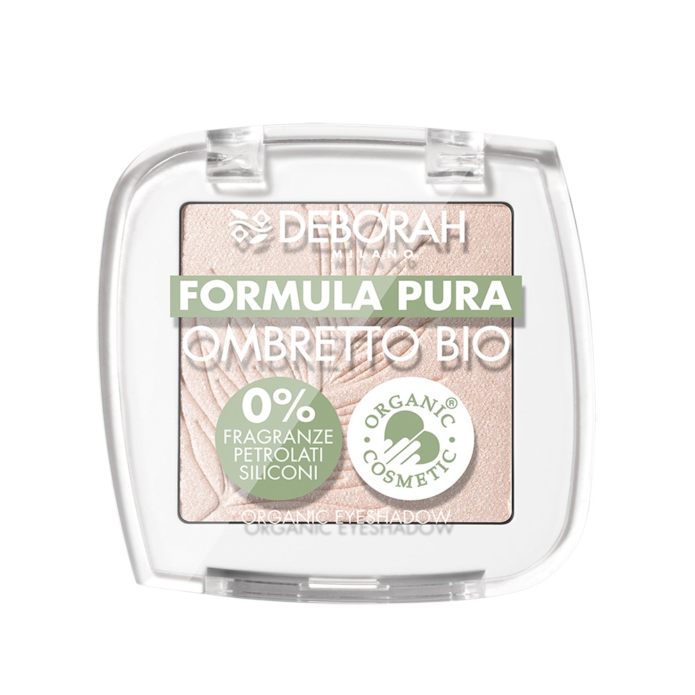 Deborah Milano Ombretto Mono Bio Formula Pura 02 Soft Gold - 100% Naturale, Vegan e Cruelty-Free