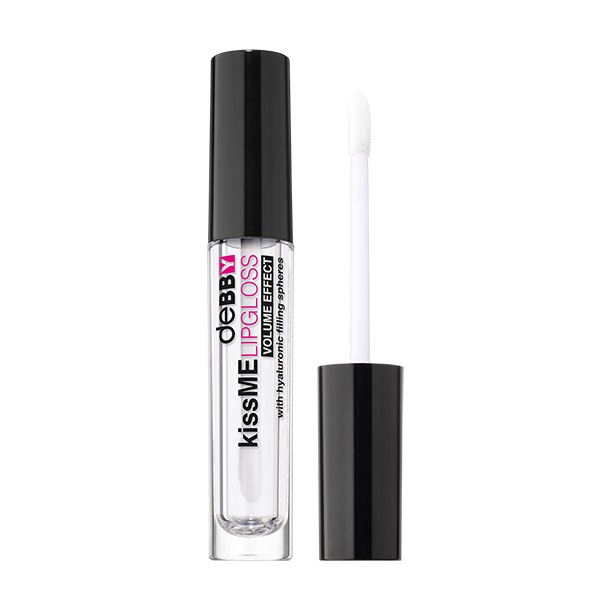 Debby KissME Lipgloss Volume Effect 01 - Trasparente, Idratante e Volumizzante