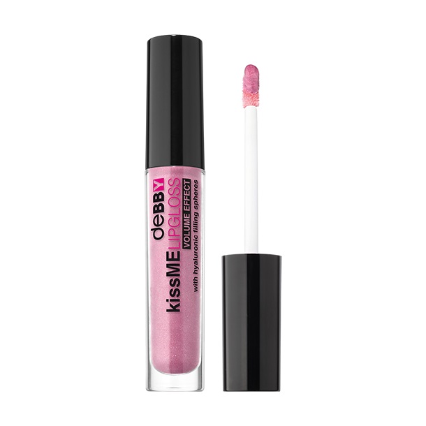 Debby KissMe Lipgloss 06 Pink - Volume Effect, Idratante e Luminoso con Acido Ialuronico