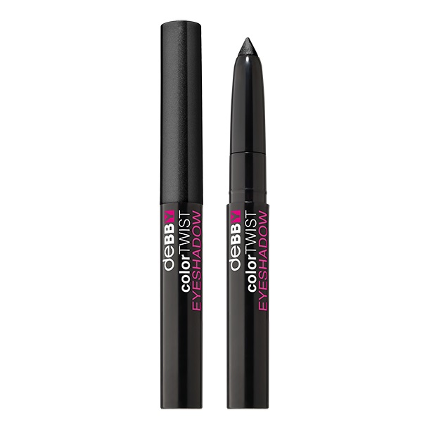 Debby ColorTwist Eyeshadow Stick 01 - Ombretto in Stick Mat Black, Texture Cremosa e Alta Pigmentazione, Long Lasting e Water Resistant
