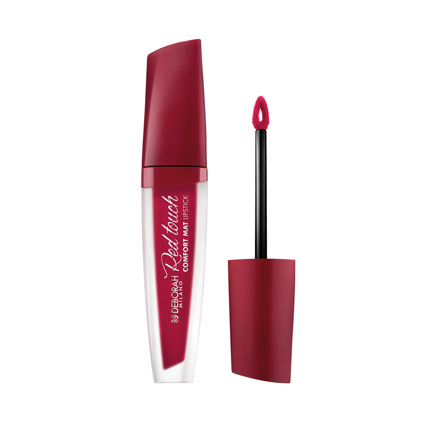 Deborah Milano Red Touch Lipstick N.18 Iconic Red - Rossetto Liquido Matte No Transfer, Idratante e Setificante, 4.5 gr