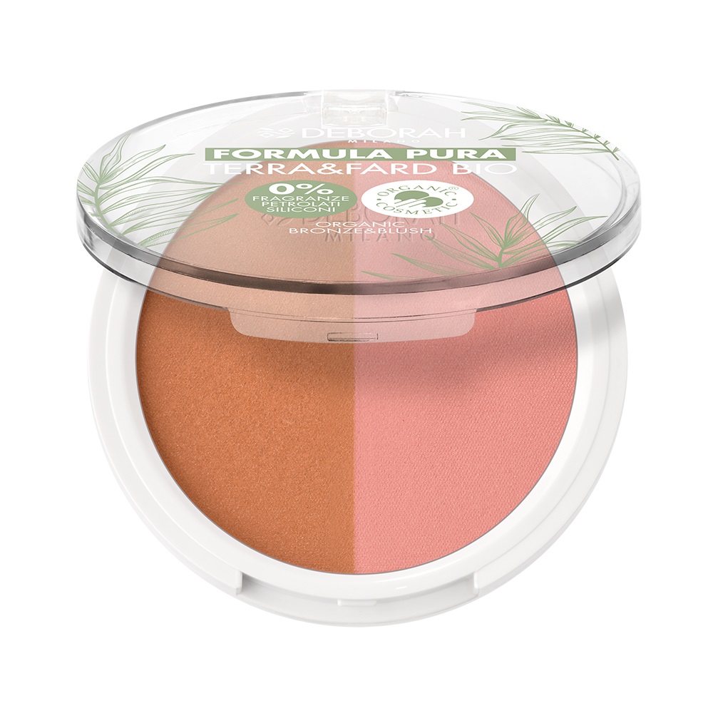 Deborah Terra & Fard Bio N.02 Medium 9g - Polvere con Materie Prime Biologiche e Vegane, Ideale per Pelli Sensibili
