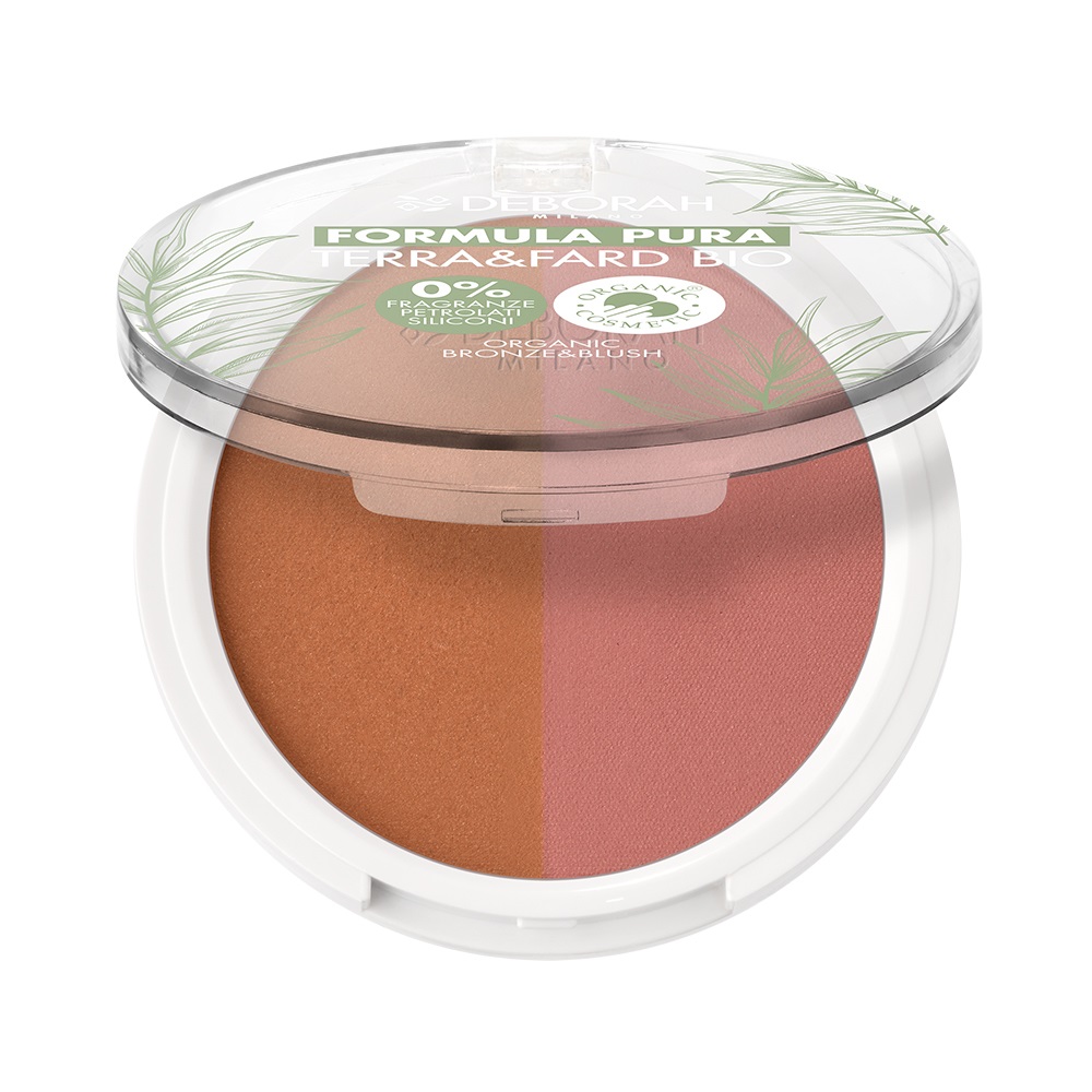 Deborah Terra & Fard Bio N.03 Tan 9g - Polvere Biologica e Vegana per un Finish Radioso, Ideale per Pelli Sensibili