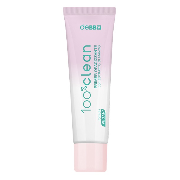 deBBY 100%clean Primer Opacizzante - Primer Opacizzante Vegano, Idratante e Nutriente, 30ml