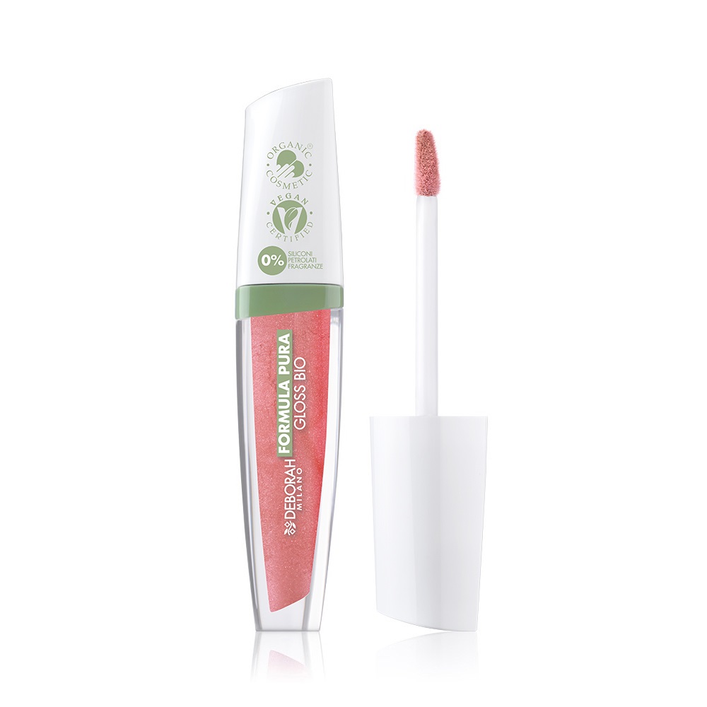 Deborah Milano Gloss Bio Formula Pura N.5 Peach 4.5ml - Ultra Brillante, Nutriente e Vegano