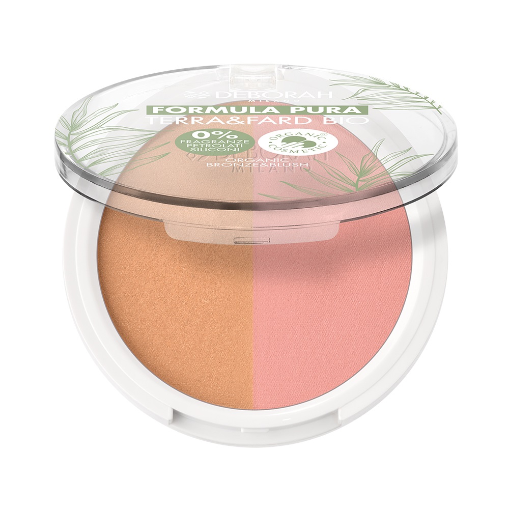 Deborah Terra & Fard Formula Pura N.01 Light 9g - Bronzer e Blush Biologico e Vegano per Pelli Sensibili