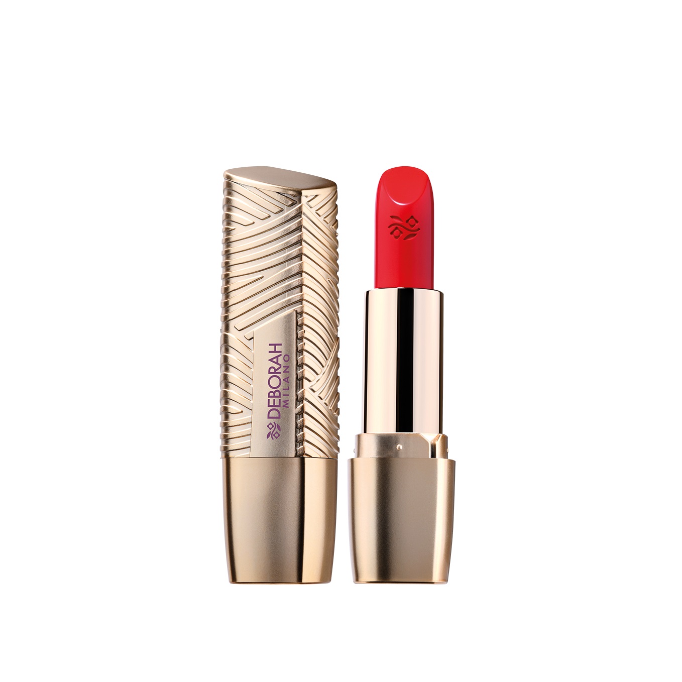 Deborah Milano Rossetto Brillante N. 11 Coral Red 4.4 g - Effetto Filler, Comfort Estremo, SPF 15