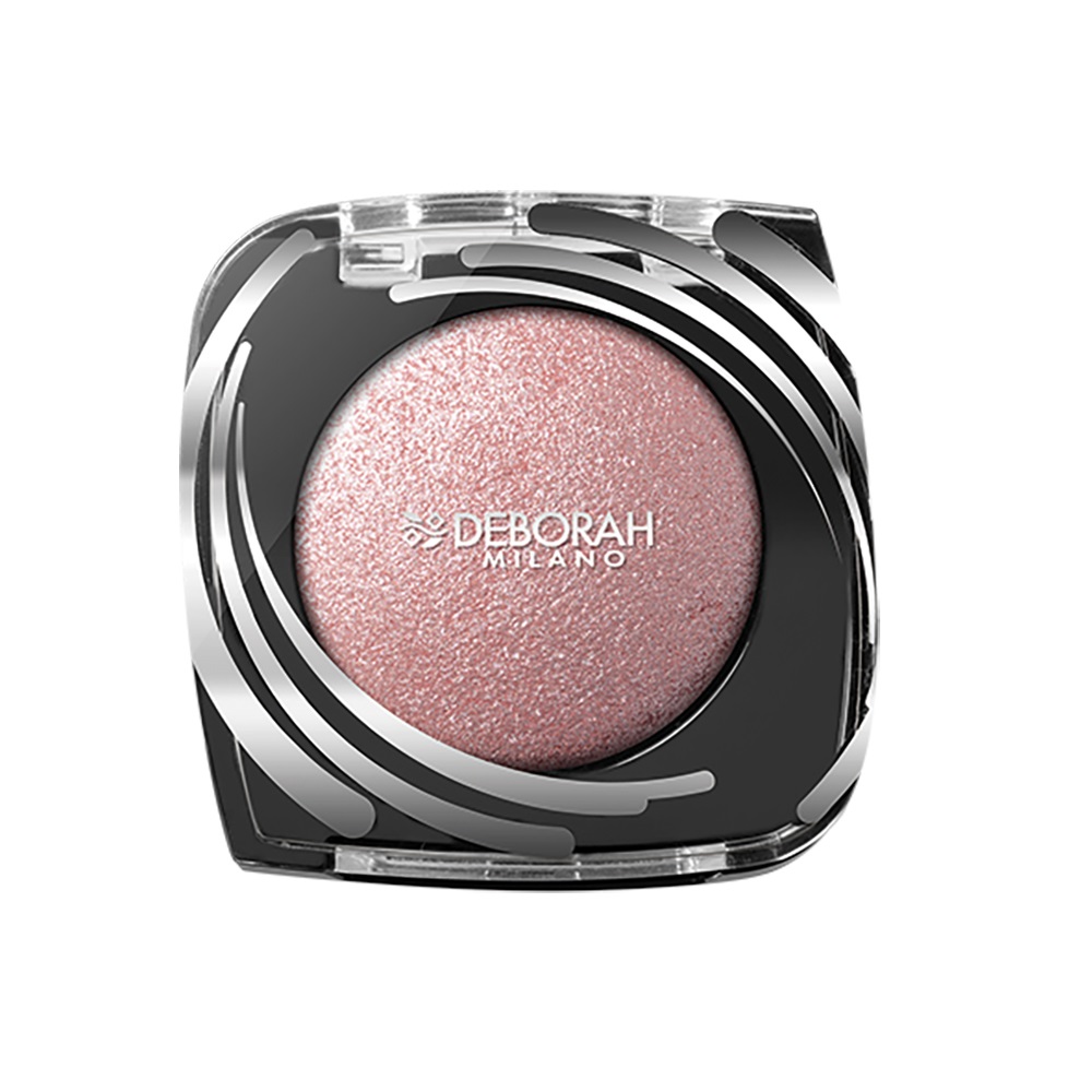 Deborah Milano Precious Color Ombretto Mono 02 Pink Vibes - 1 g, Colore Puro e Intenso con Perle Scintillanti
