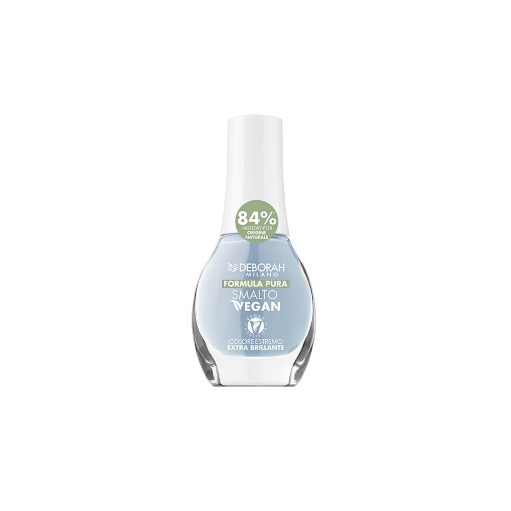 Deborah Milano Formula Pura Smalto Vegan N.11 Carta Da Zucchero - 8,5 ml, Finitura Extra Lucida, Alta Copertura
