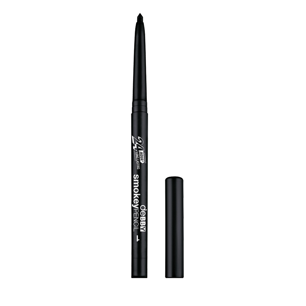 Debby Smokey Pencil Matita Occhi Nero - Waterproof, Durata 24 Ore, Texture Cremosa