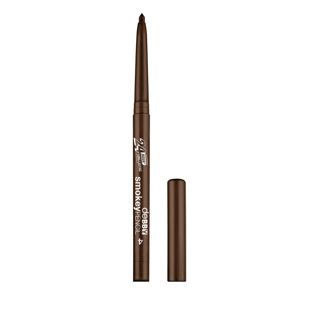 Debby Smokey Pencil 04 - Cocoa, Matita Automatica Waterproof con Durata Fino a 24 Ore e Texture Cremosa