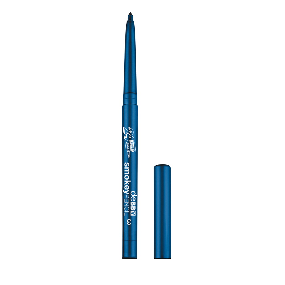 deBBY smokeyPENCIL 06 Ocean - Matita Occhi Waterproof Blu con Durata Fino a 24 Ore e Texture Cremosa