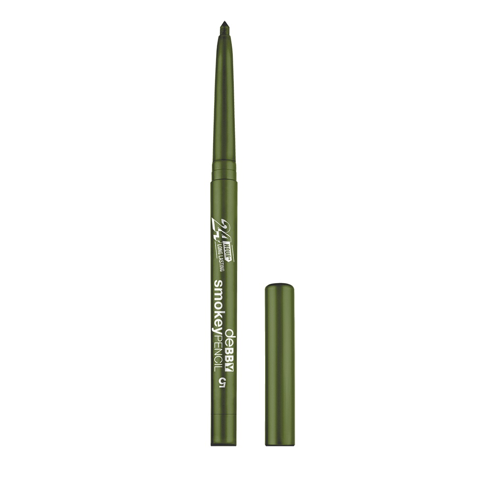 Debby Smokey Pencil 05 Olive Green - Matita Automatica Waterproof con Durata Fino a 24 Ore e Texture Cremosa
