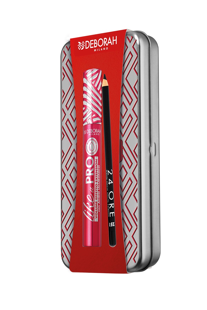 Deborah Kit Latta N.05 - Mascara Like A Pro con Acido Ialuronico e Matita Occhi 24H