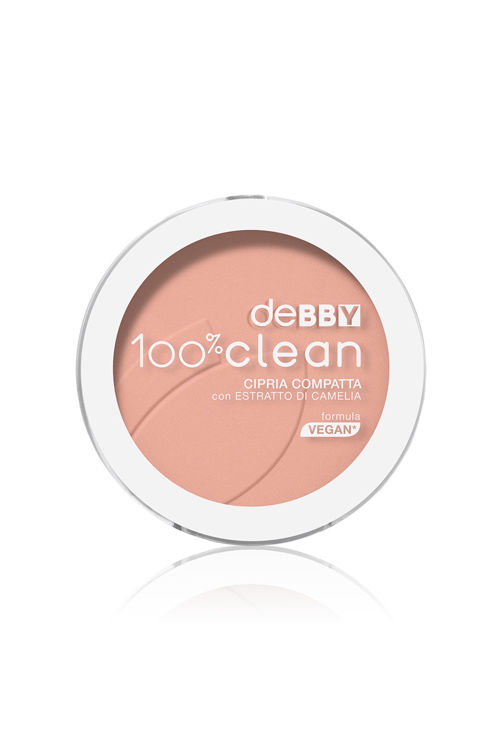 Debby 100% Clean Cipria Compatta Opacizzante N.05 Caramel - Leggera e Vellutata per Pelli Sensibili