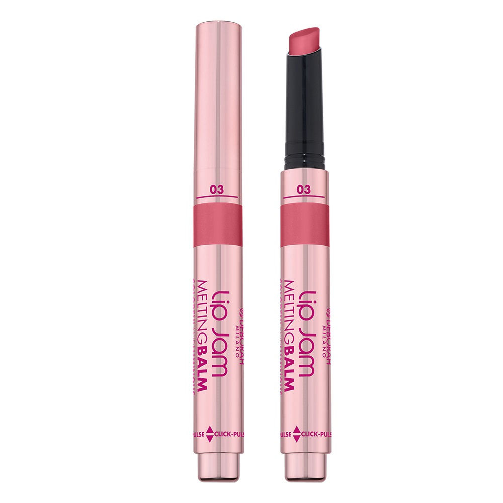 Deborah Milano Lip Jam Melting Balm 03 Papaya Jam - Balsamo Labbra Colorato e Brillante, Idratazione fino a 12 Ore, Finish Luminoso, 2g