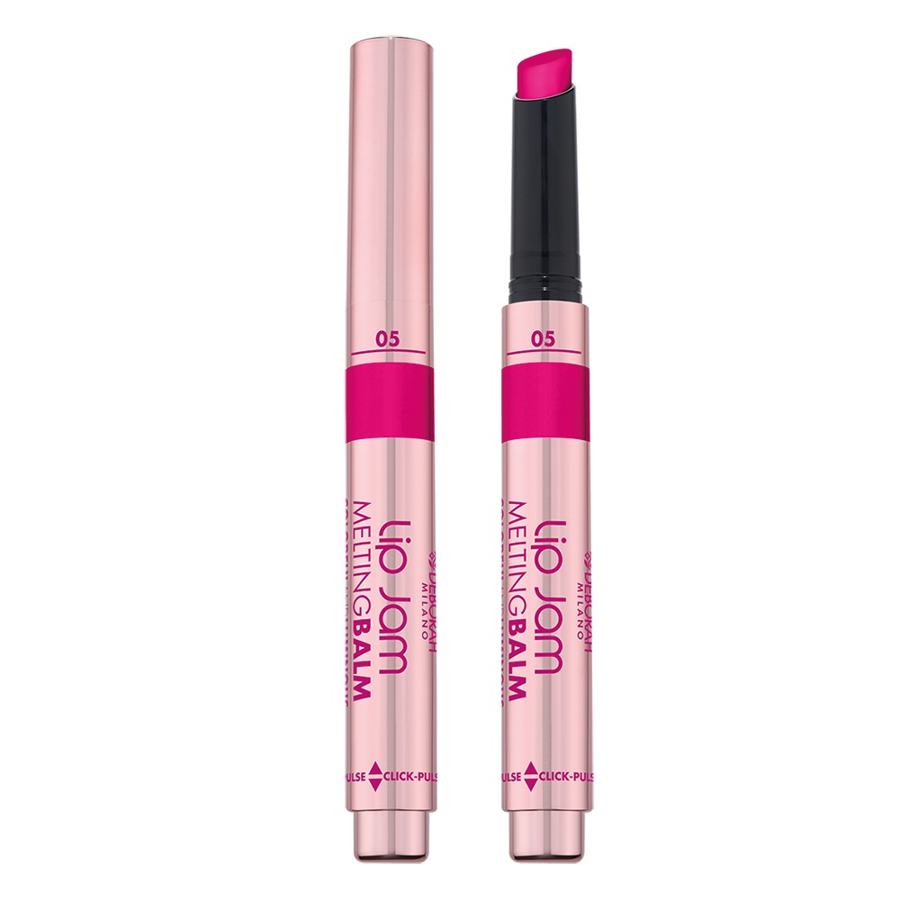 Deborah Milano Lip Jam Melting Balm 05 Dragon Fruit 2g - Balsamo Labbra Colorato e Brillante, Idratazione fino a 12 Ore, Texture Fondente