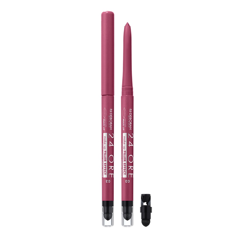 Deborah Milano Matita Labbra 24 Ore Filler Effect N. 03 Mauve Mood - Texture Cremosa e Opaca