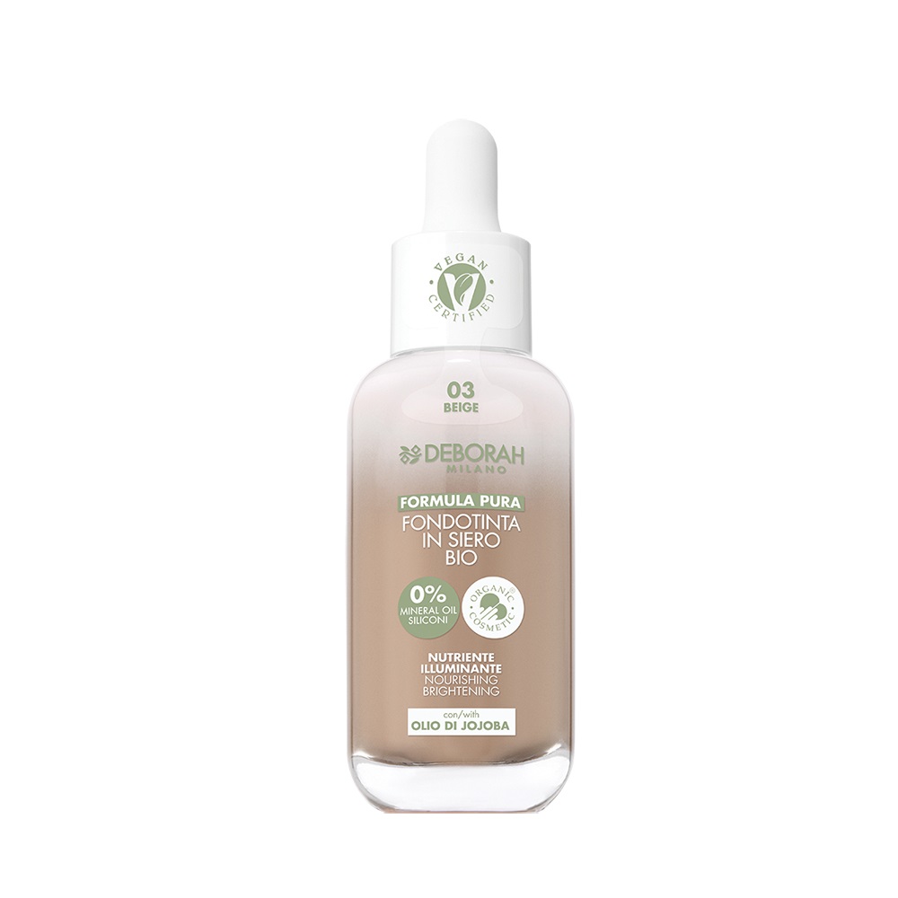 Deborah Milano Formula Pura Fondotinta In Siero Bio 03 Beige 30 ml