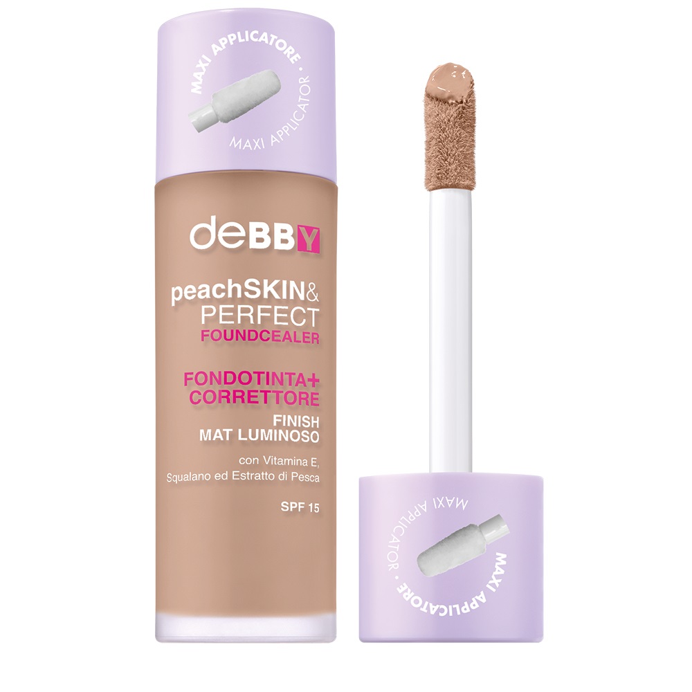 deBBY peachSKIN&PERFECT FOUNDCEALER Bottiglia Liquido 05 AMBER