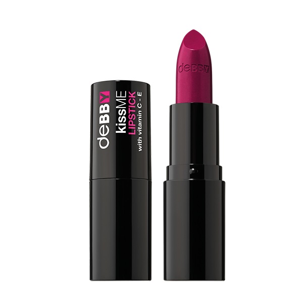 deBBY KissME Lipstick N.13 Sweet Strawberry - Rossetto Cremoso con Vitamine C ed E e Finish Luminoso
