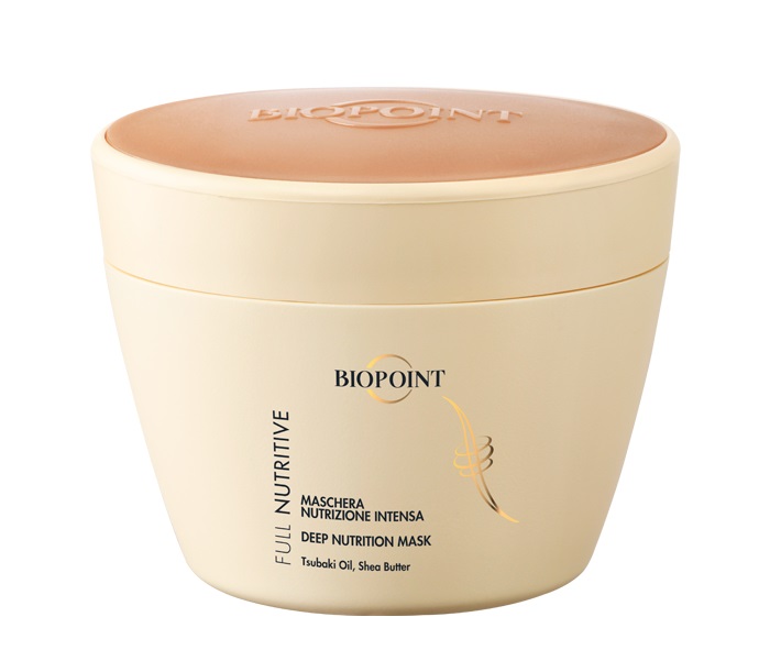 Biopoint Maschera Nutrizione Intensa 200ml - Idratante e Nutriente con Burro di Karité e Bio-Peptide Complex