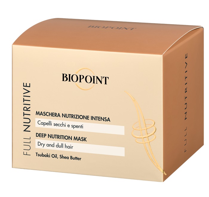 Biopoint Maschera Nutrizione Intensa 200ml - Idratante e Nutriente con Burro di Karité e Bio-Peptide Complex