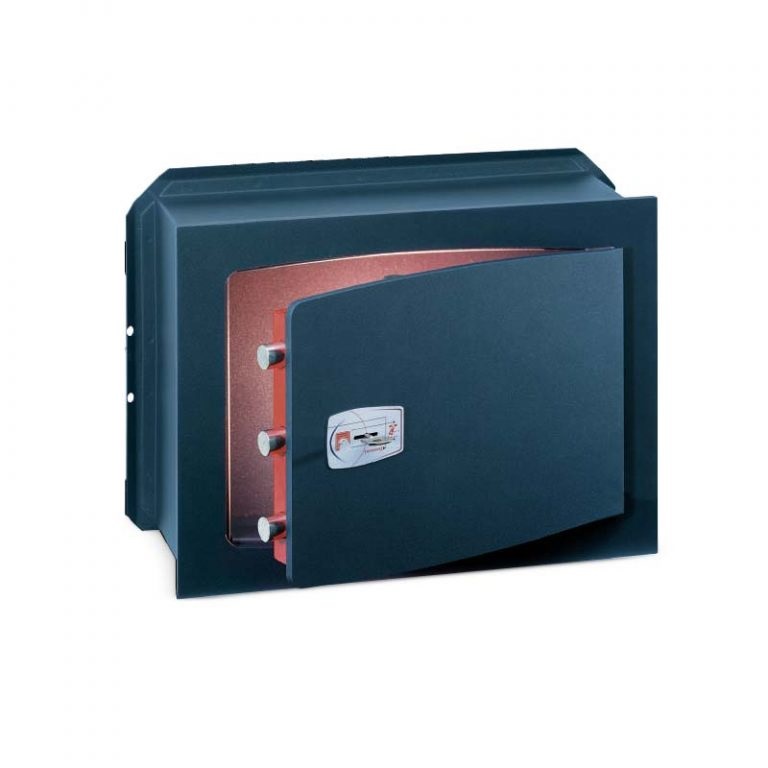 Technomax Cassaforte a Muro Gold Key GK/7L - Serratura a Chiave Doppia Mappa, Dimensioni 480x420x360mm, Certificazione S2