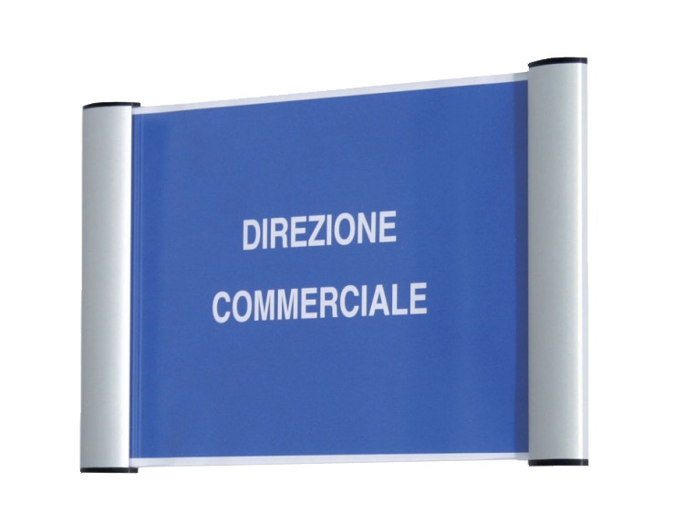 Tecnostyl Porta Targa A4 Appendibile Wall Sign - 21x30 cm in Alluminio Anodizzato con Apertura a Scatto e Fissaggio a Parete