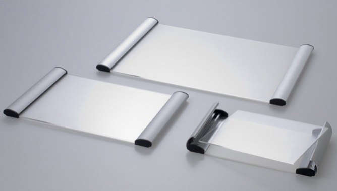 Tecnostyl Porta Targa Appendibile Wall Sign A5 - 15 x 21 cm in Alluminio Anodizzato con Apertura a Scatto