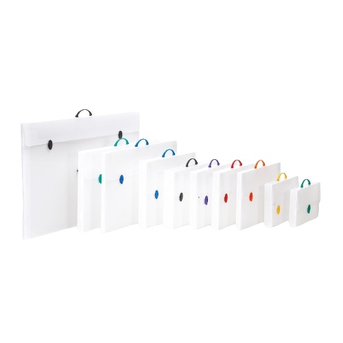 Favorit Valigetta Every Line in Polipropilene Alveolare Neutro - 36,5 x 56,5 x 3,5 cm con Maniglia e 2 Chiusure a Scatto