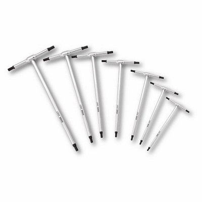 Usag 280 T/SE7 - Serie di 7 Chiavi a T con Maschio Esagonale in Acciaio Cromo Vanadio, Misure 2-2,5-3-4-5-6-8 mm