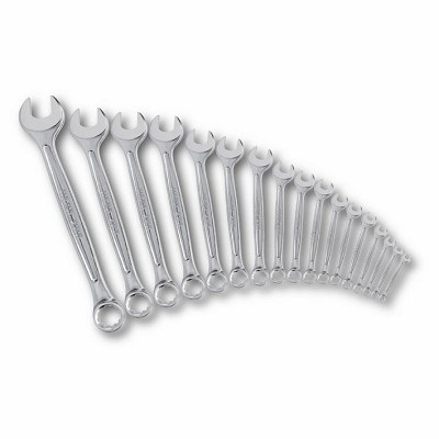 Usag 285 SE17 - Serie di 17 Chiavi Combinate Professionali in Acciaio con Misure da 6 a 22 mm