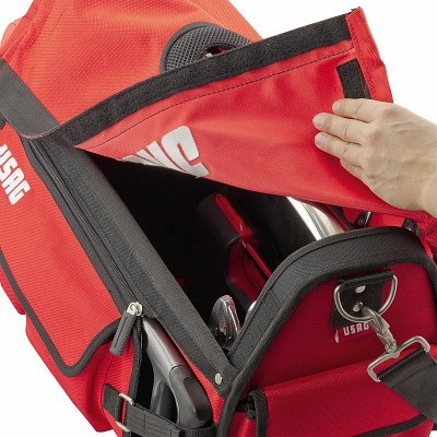 USAG 007 V - Borsa Professionale Porta Utensili (Vuota) in Tessuto Resistente con Base Rigida e Cinghia a Tracolla
