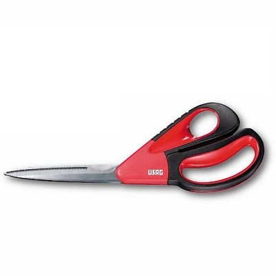 USAG 210 C Forbice Universale Multiuso con Lama Microdentata Antiscivolo in Acciaio Inox e Impugnature Ergonomiche