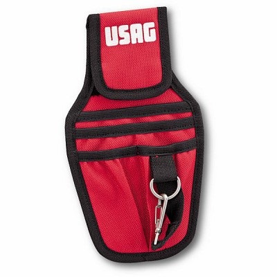 USAG 007 MV Marsupio Portautensili Vuoto in Tessuto ad Altissima Resistenza con 4 Tasche Elasticizzate e Gancio Porta Nastro