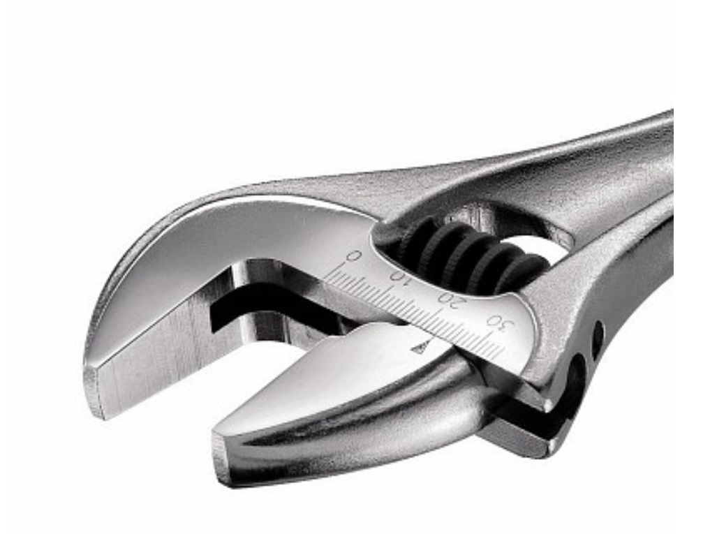 USAG Chiave Regolabile a Rullino Corta 150mm - USAG 294 AC U02940010, Lunghezza Ridotta del 46%, Apertura Ganasce da 12