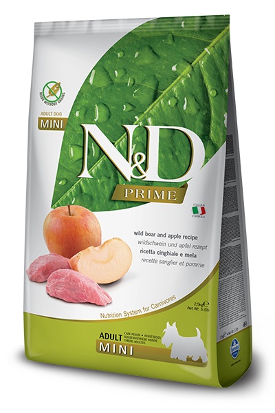 Farmina N&D Prime Mini 7 kg - Alimento Naturale per Cani Adulti con Cinghiale e Mela