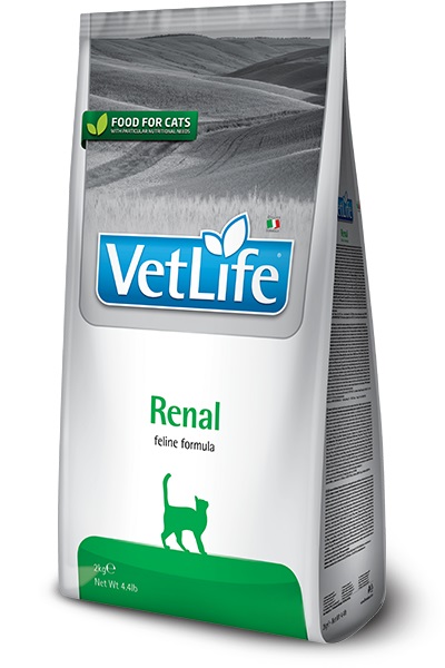 Farmina Vet Life Renal Cibo Secco per Gatti 2 kg - Supporto Funzione Renale