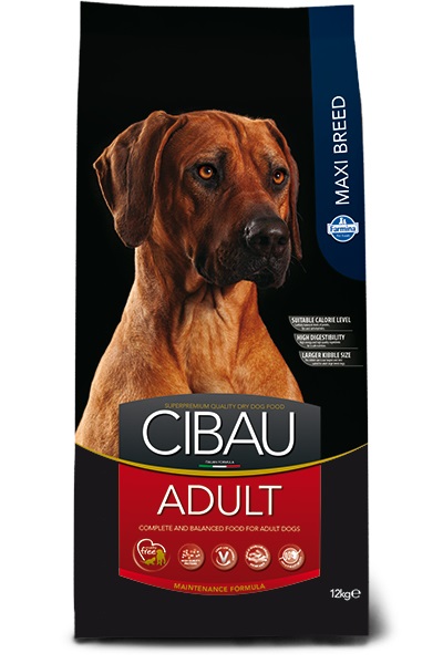 Farmina Cibau Adult Maxi 12 kg - Cibo Secco Completo per Cani Adulti di Taglia Grande con Pollo