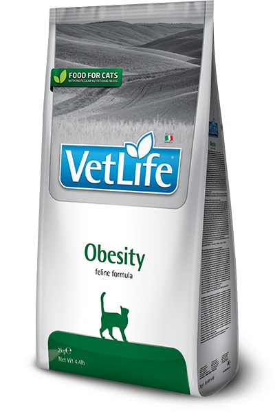 Farmina Vet Life Obesity Cibo Secco per Gatti Adulto 5 kg - Alimento Dietetico Completo per Riduzione del Peso Corporeo