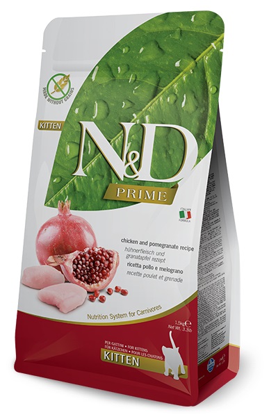 Farmina Pet Food 45703084 cibo secco per gatti 1,5 kg Gattino Pollo, Melograno