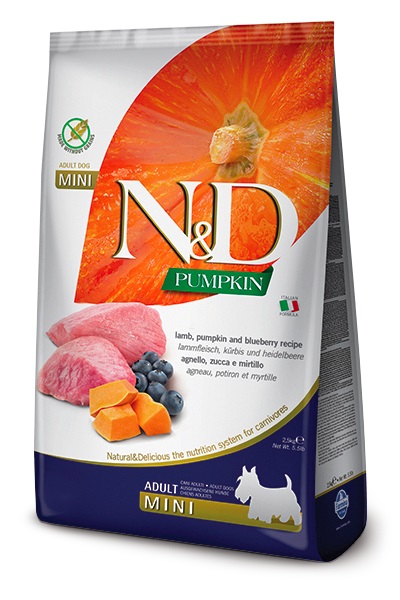 Farmina Pet Food 8010276033277 cibo secco per cani 2,5 kg Adulto Mirtillo, Agnello, Zucca