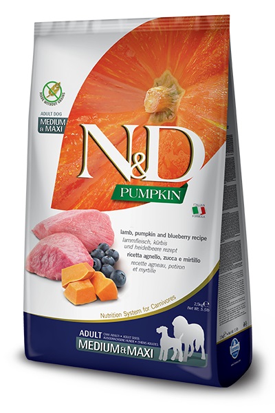 Farmina Pet Food 8010276033369 cibo secco per cani 12 kg Adulto Mirtillo, Agnello, Zucca