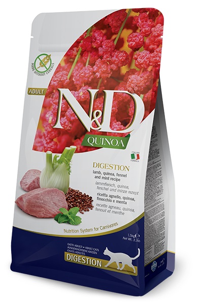 Farmina Pet Food N&D Quinoa cibo secco per gatti 1,5 kg Adulto Agnello