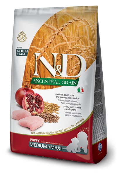 Farmina Pet Food CHICKEN & POMEGRANATE PUPPY MEDIUM & MAXI 2,5 kg Cucciolo Pollo