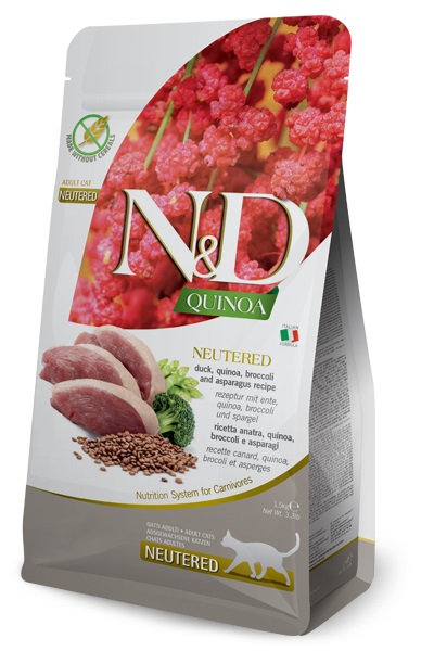 Farmina Pet Food N&D Quinoa cibo secco per gatti 1,5 kg Adulto Anatra