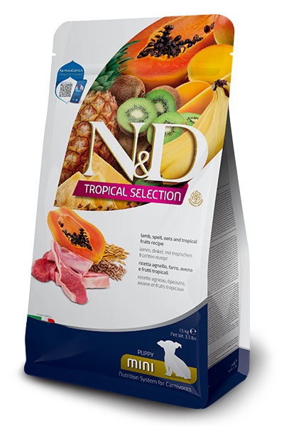 Farmina Pet Food 8010276042408 cibo secco per cani 5 kg Cucciolo Frutta, Agnello