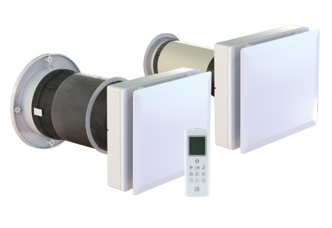 Vortice HRW 40 Mono Evo HCS - Aspiratore D'Aria con Recupero di Calore Decentralizzato, Wi-Fi, Ø 160 mm