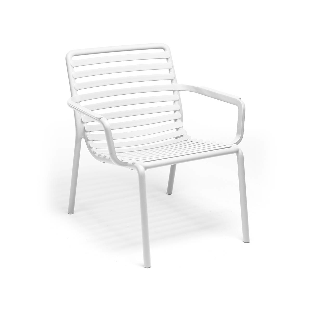Nardi Poltrona Doga Relax Bianco Opaco in Resina Fiberglass - Ergonomica e Impilabile per Esterni